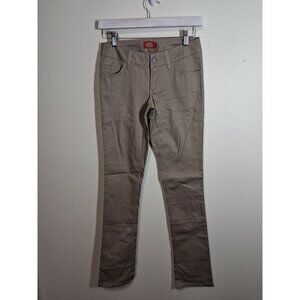 NWT Dickies Girl Khaki Pants Skinny Low Rise Size 1
